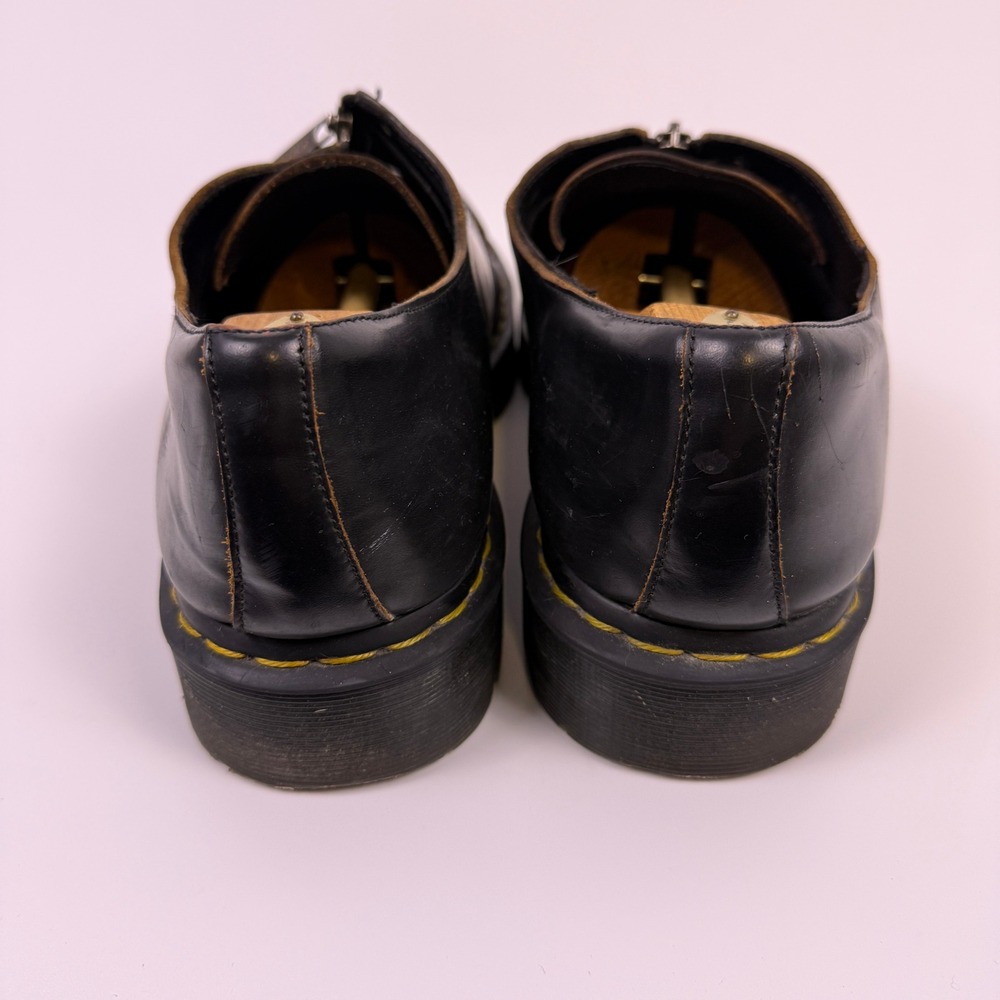 VTG Dr. Martens Front Zip Derby Shoes Mens 14 Leather Platform Lug Sole Grunge - Picture 5 of 14